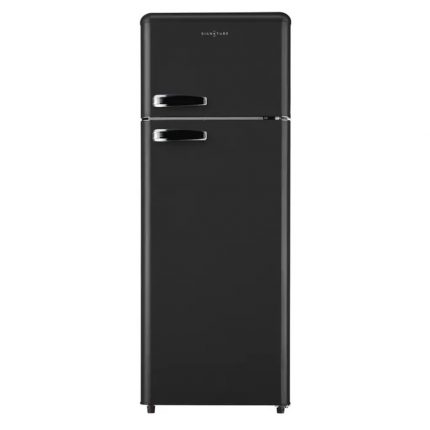 SIGNATURE SDP211VNE – Réfrigérateur 2 portes Vintage Silver, 211L